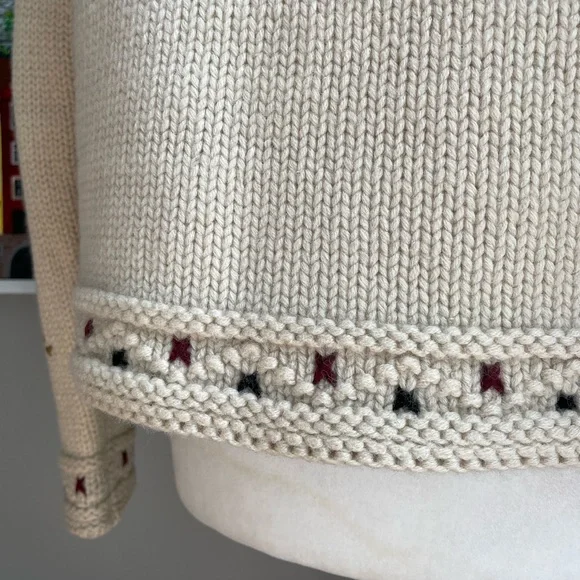 Academia Rumère Classe, 100% Wool Soft Chunky Knit From Japan Cottage Cozy - M - Picture 8 of 14